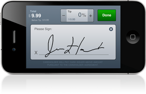 Screenshot iPhone 4 Signature View Signed